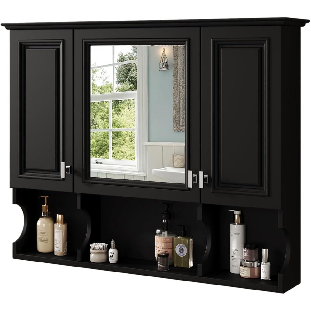 Home Bathroom Cabinets - Gabinete de Baño con Espejo, Botiquín