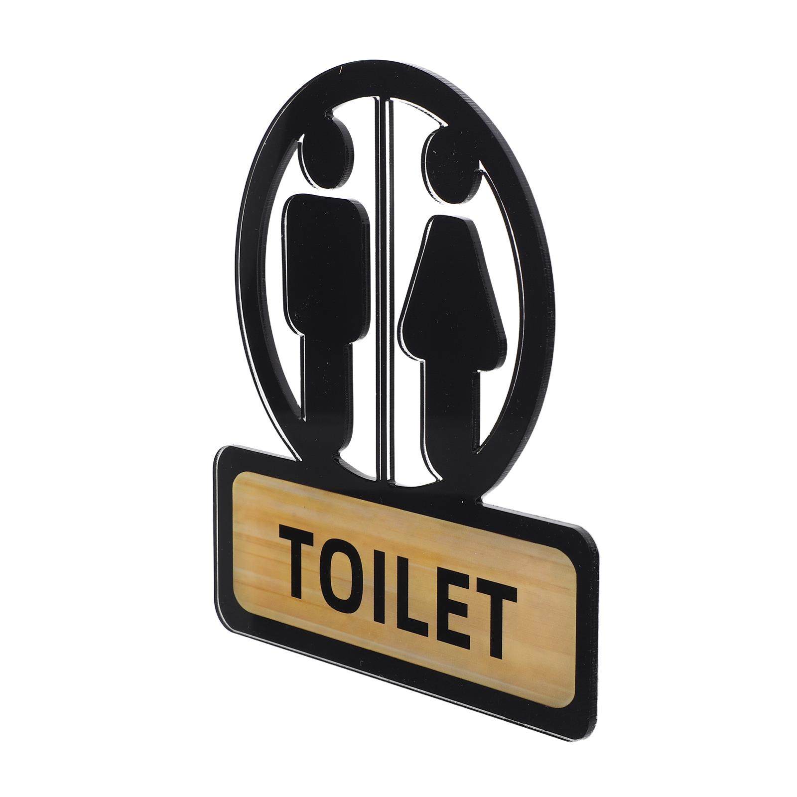 Home Bathroom Signs - Letreros de Acrílico Transparente para Baños,