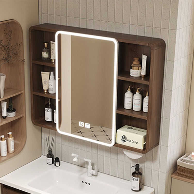Home Bathroom Cabinets - Armario de Baño con Espejo, Estantes