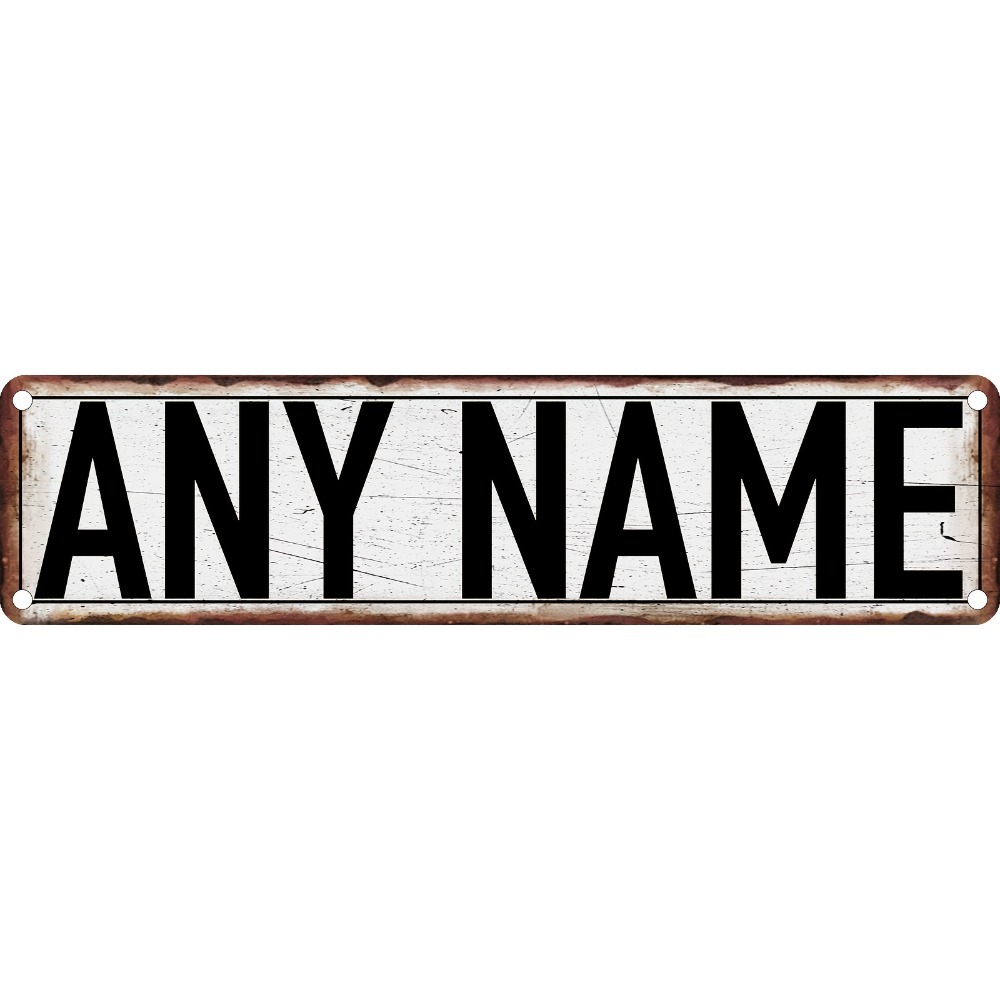 Home Bathroom Signs - Letrero de calle de aluminio personalizado