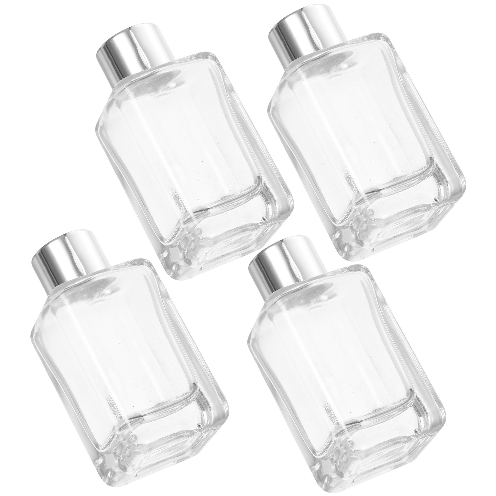 Home Essentials Bathroom Organizer - 4 Botellas de Vidrio para Difusor