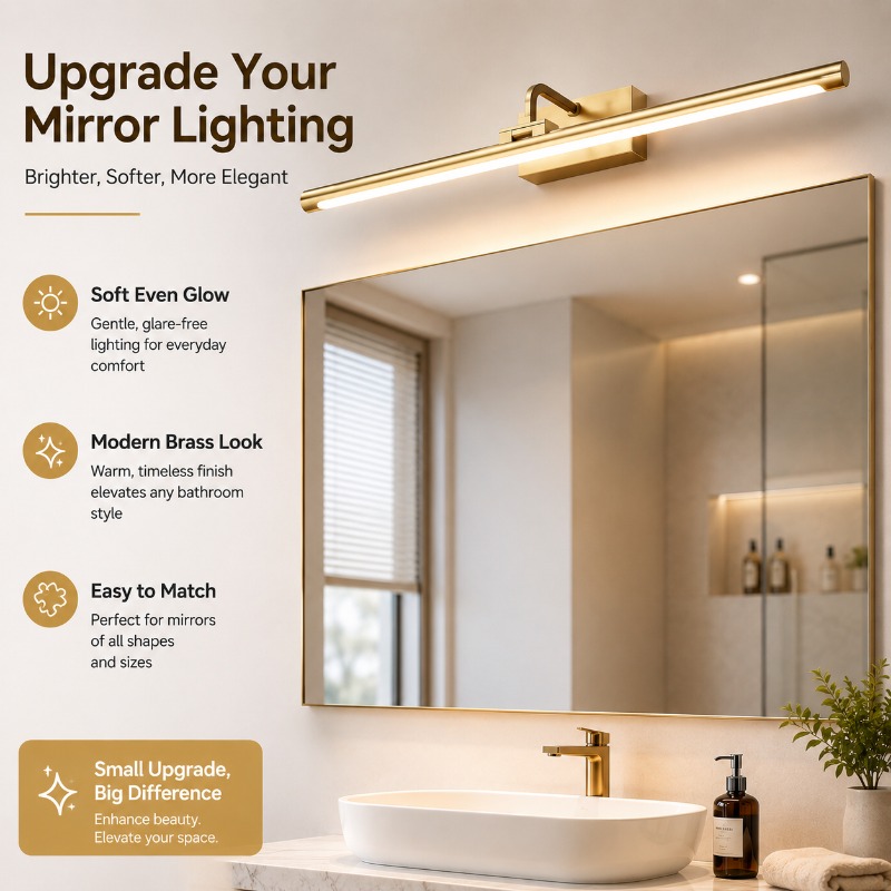 Home Bathroom Cabinets - Lámpara de Pared LED Vintage de