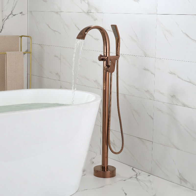 Home Bathroom Faucets - Grifo de bañera de latón, soporte