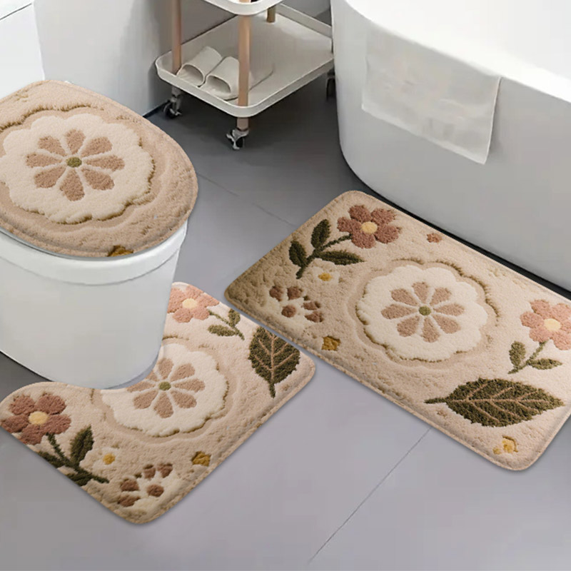 Zara Home Bathroom Rug - Juego de 3 Alfombrillas de Baño