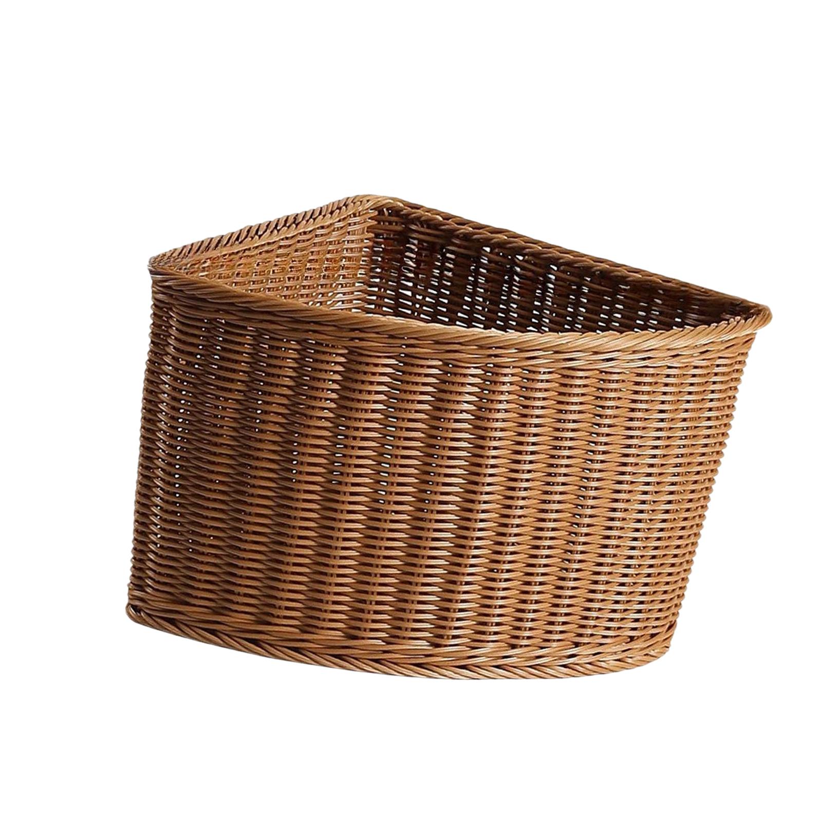 Home Essentials Bathroom Organizer - Cesta de Almacenamiento Decorativa de Plástico