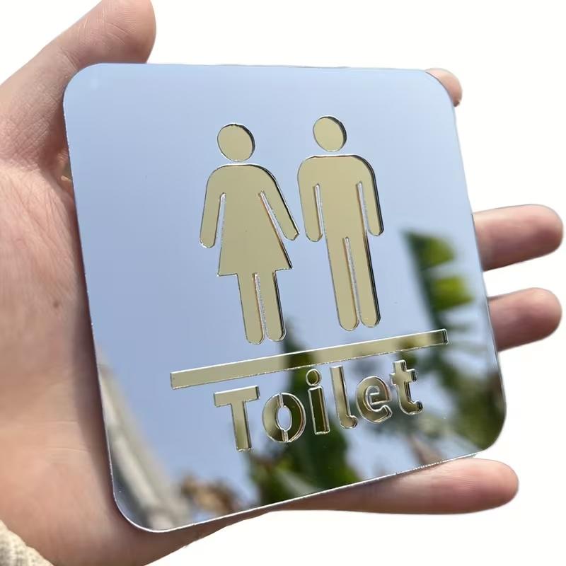 Letrero de Acrílico para Baño  - Jet Home Bathroom Mirrors reseña y precio