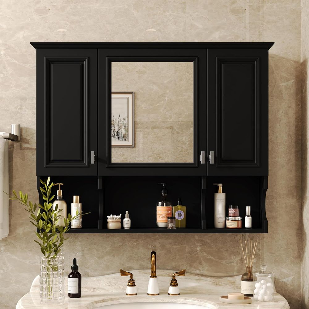 Gabinete de Baño con Espejo, B - Home Bathroom Cabinets reseña y precio
