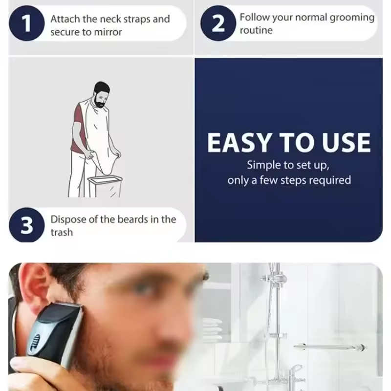Delantales de afeitado para ho - Shaving Mirror Suction reseña y precio