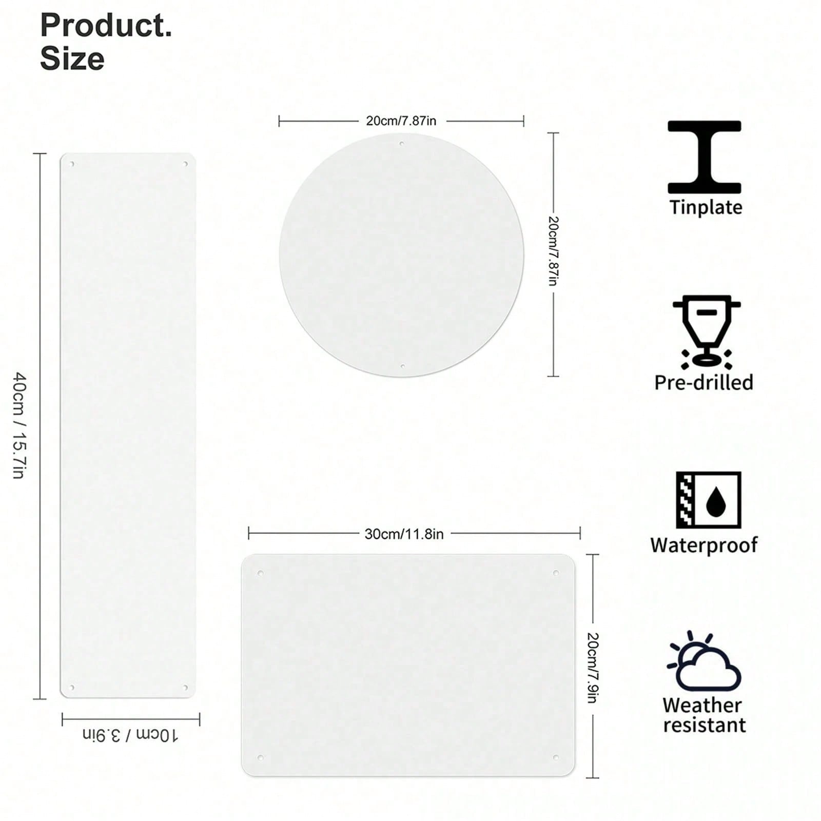 1 pieza, Letrero de metal rúst - Home Bathroom Signs reseña y precio