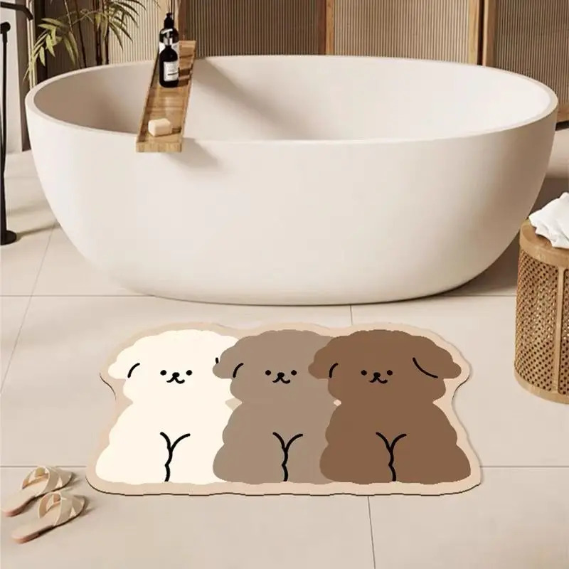Alfombra de baño con forma de  - Zara Home Bathroom Rug reseña y precio