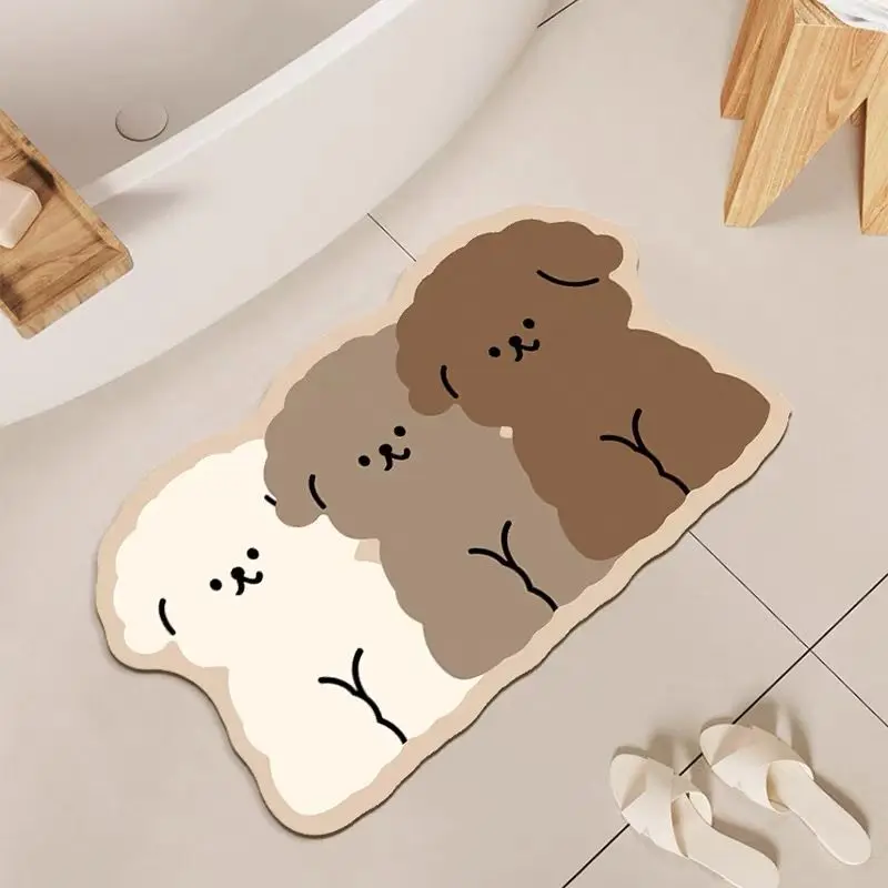Alfombra de baño con forma de  - Zara Home Bathroom Rug reseña y precio