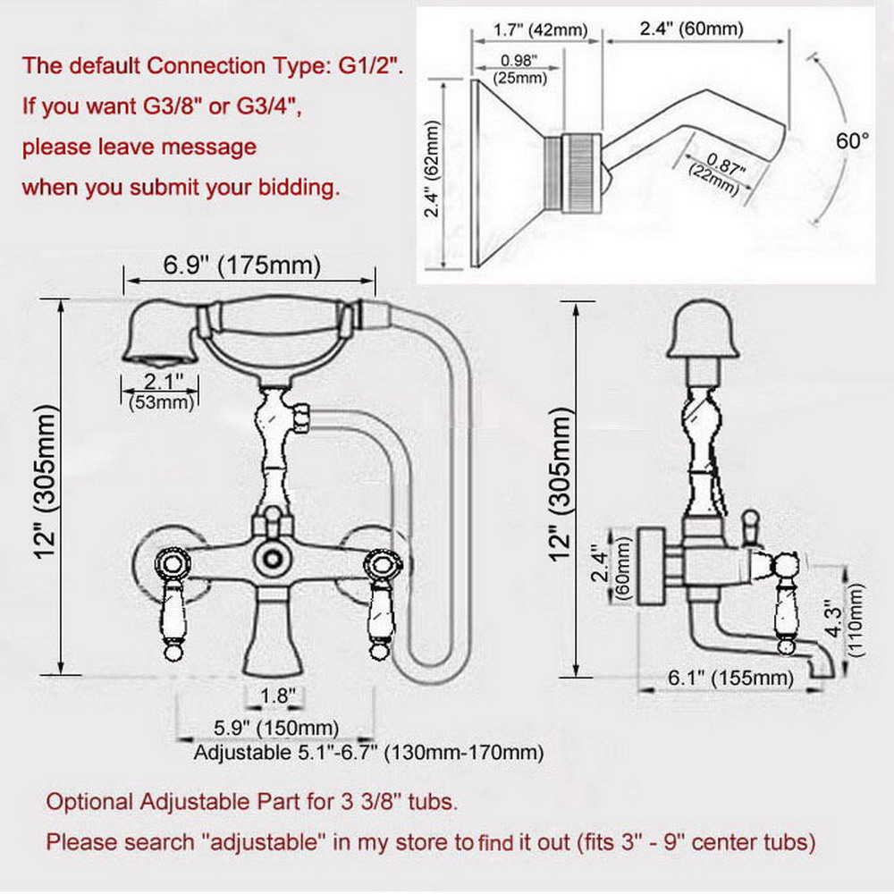 Grifos de bañera de latón de C - Home Bathroom Faucets reseña y precio