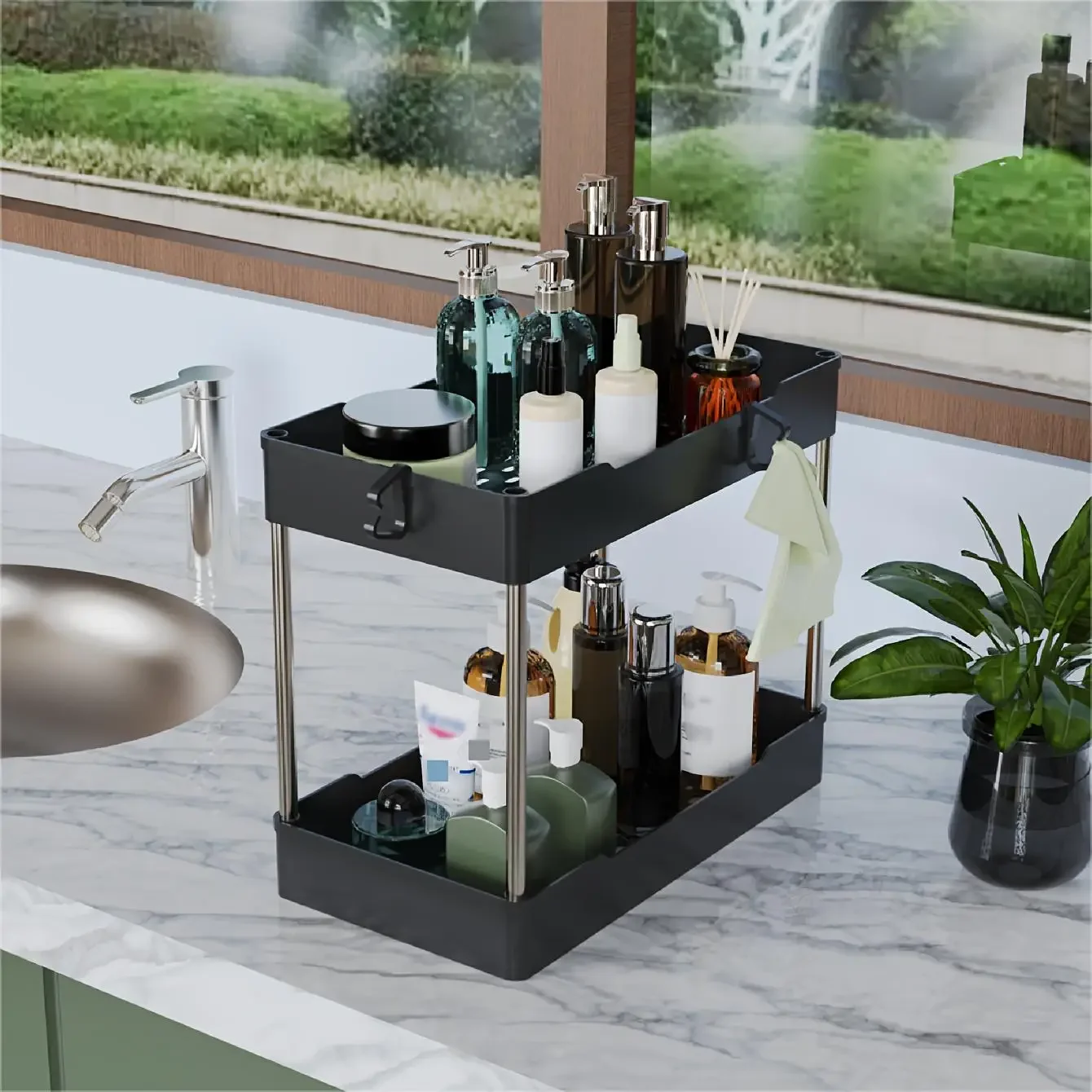 Juego de 3 organizadores bajo  - Home Bathroom Cabinets reseña y precio