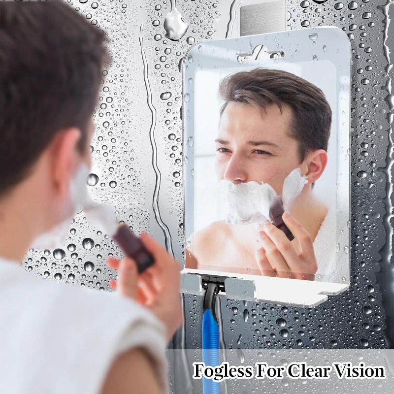 Espejo antiniebla acrílico de  - Shaving Mirror Suction reseña y precio