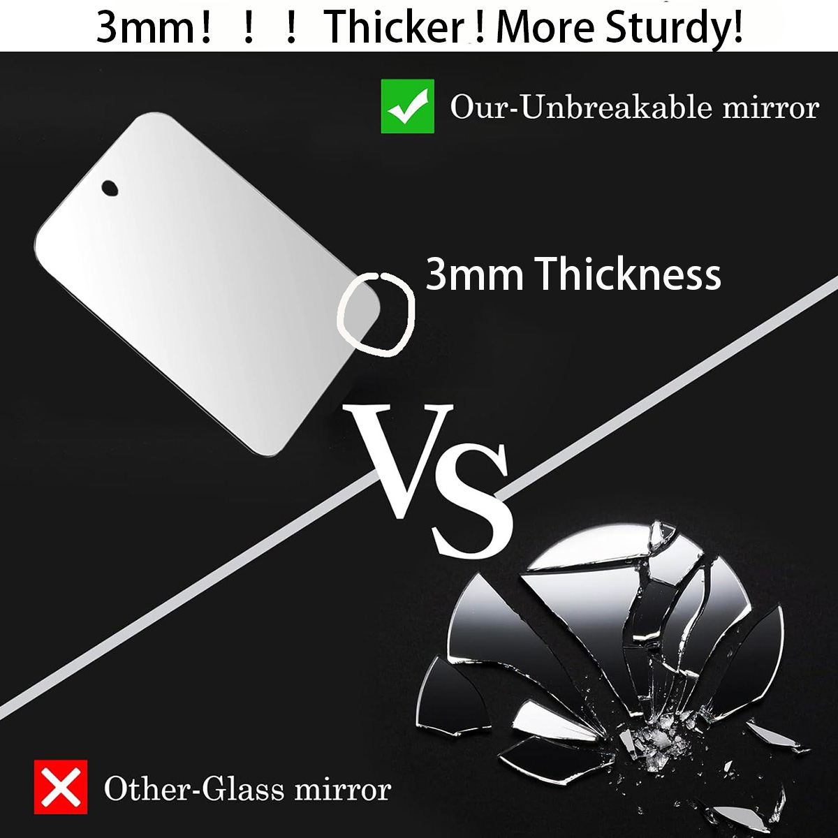 Espejo acrílico con ventosa pa - Shaving Mirror Suction reseña y precio