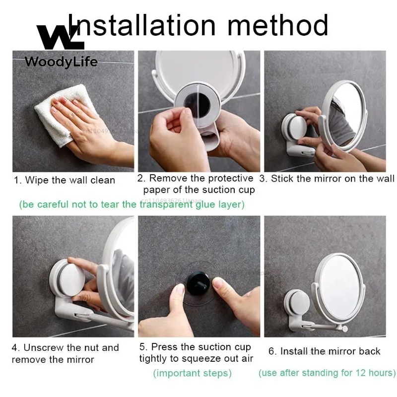 Espejo de Baño Redondo Girator - Shaving Mirror Suction reseña y precio