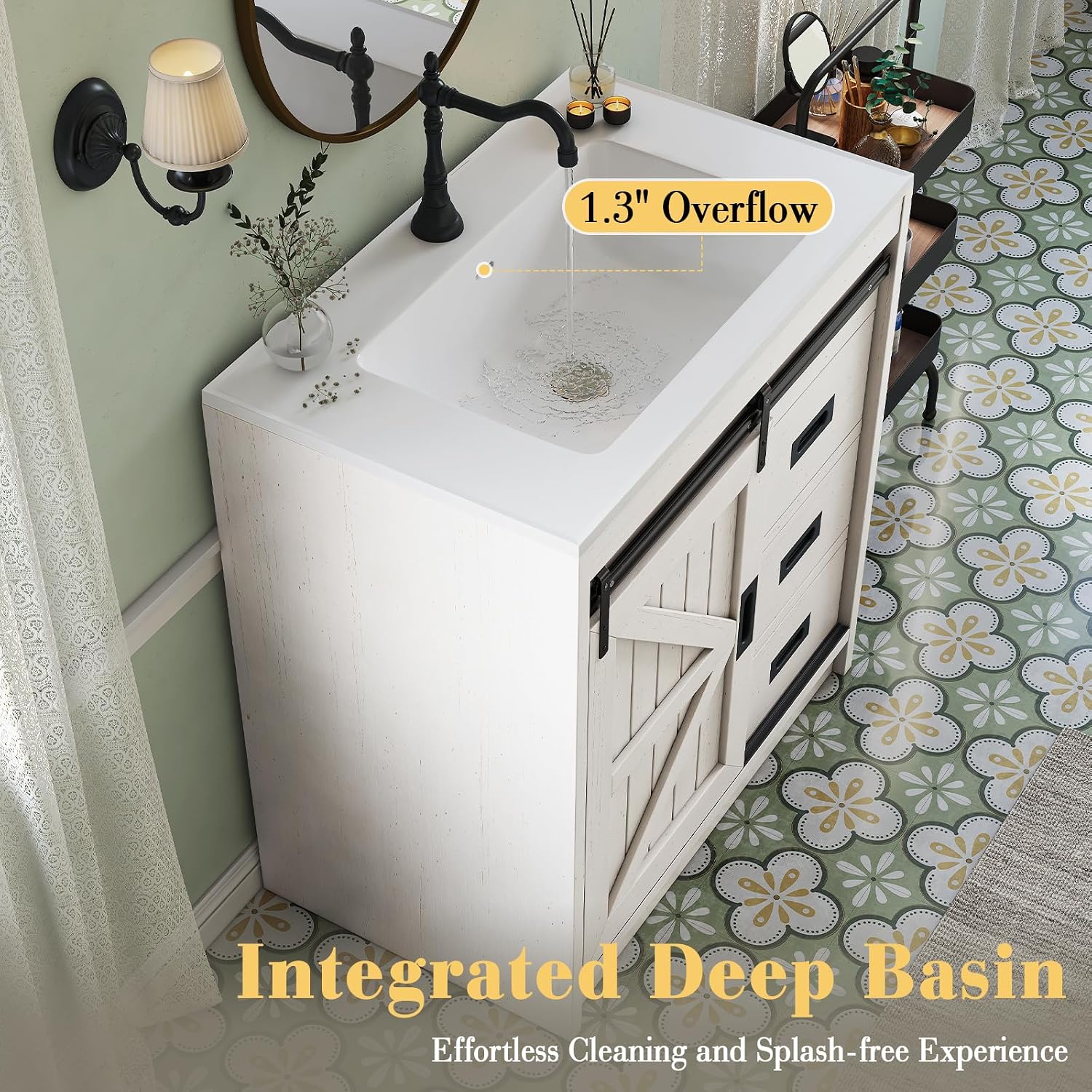 Mueble de Baño Grande Estilo R - Home Bathroom Cabinets reseña y precio