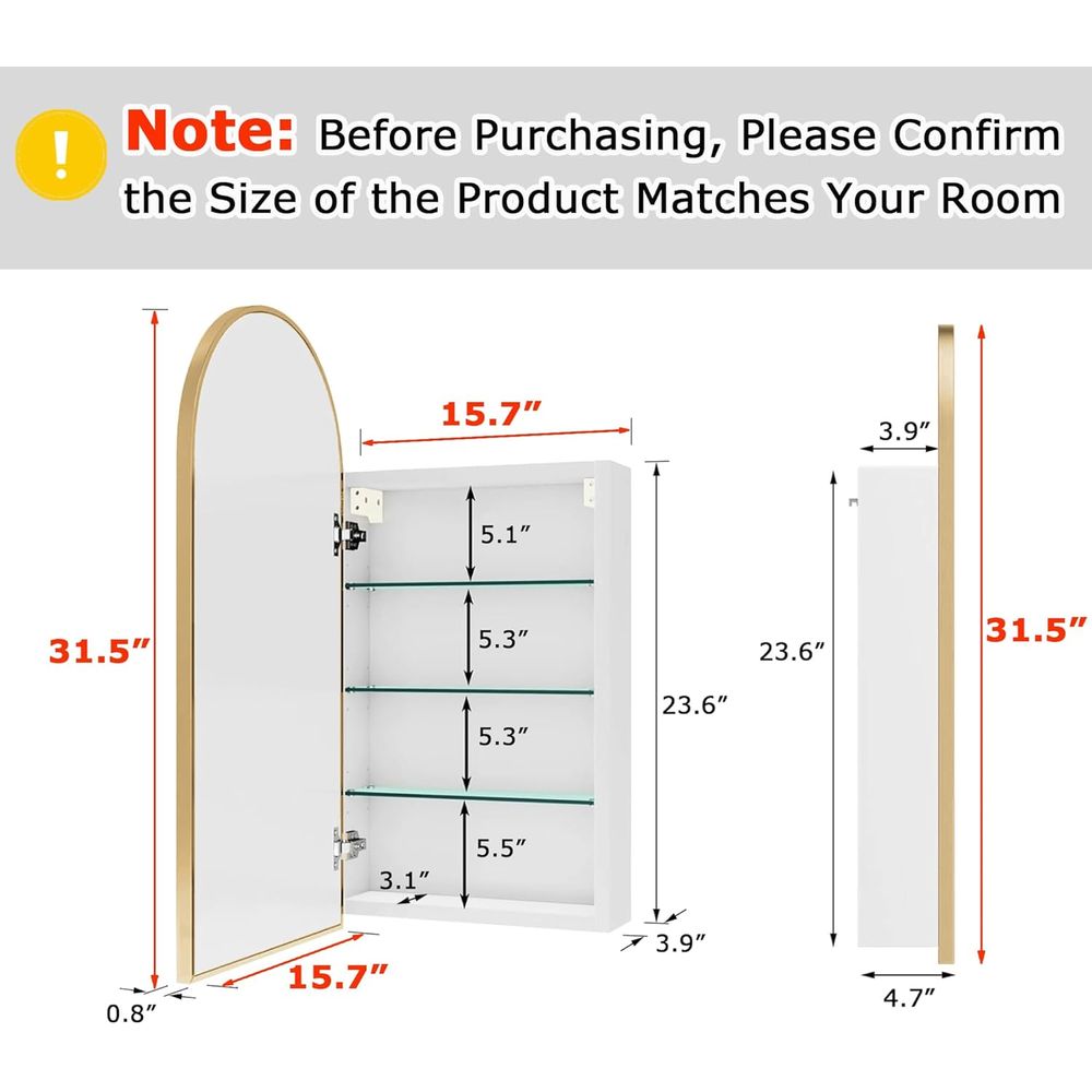 Lujoso Gabinete de Baño Arquea - Home Bathroom Cabinets reseña y precio