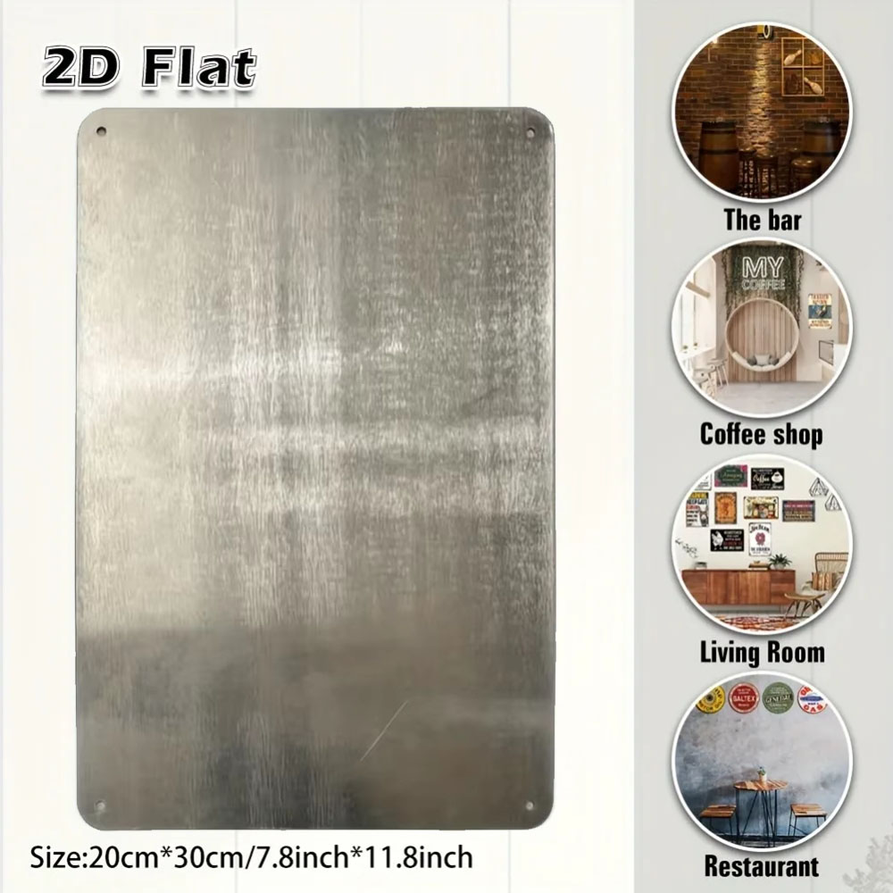 Arte de Pared Metálico 2D para - Home Bathroom Signs reseña y precio