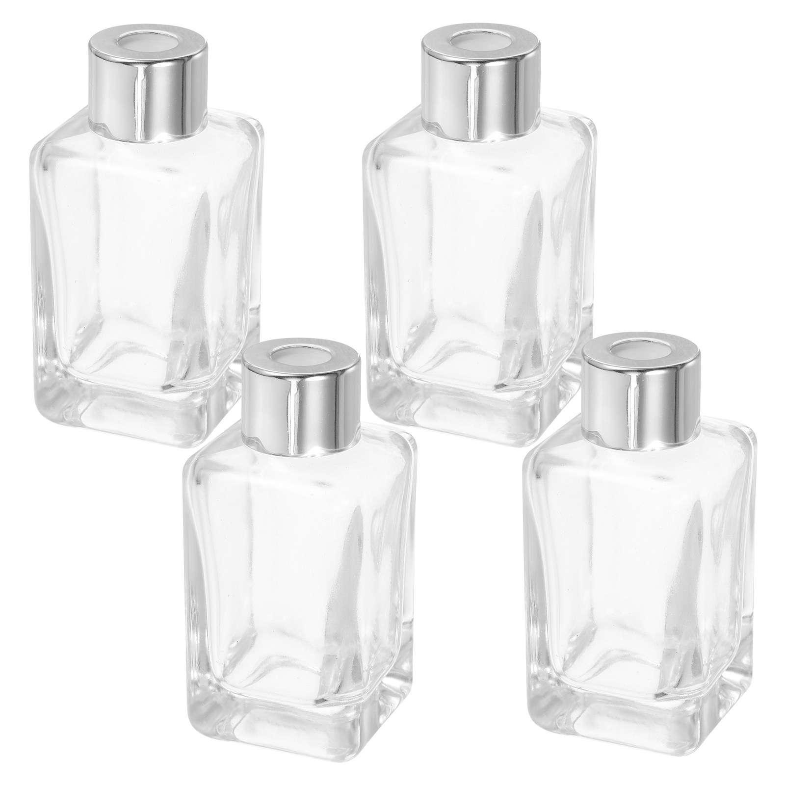 4 Botellas de Vidrio para Difu - Home Essentials Bathroom Organizer reseña y precio