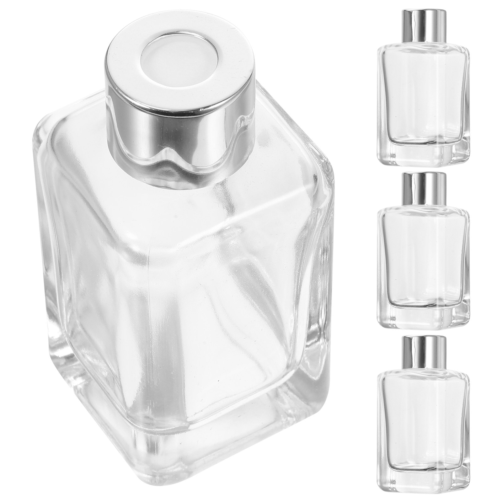 4 Botellas de Vidrio para Difu - Home Essentials Bathroom Organizer reseña y precio