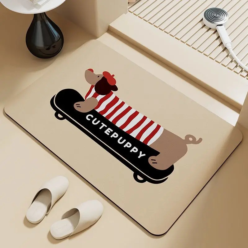 VIKAMA Alfombra de baño a raya - Zara Home Bathroom Rug reseña y precio