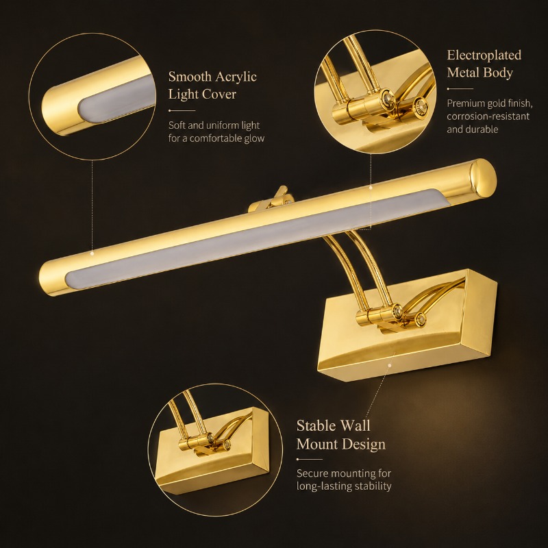 Lámpara de Pared LED Vintage d - Home Bathroom Cabinets reseña y precio