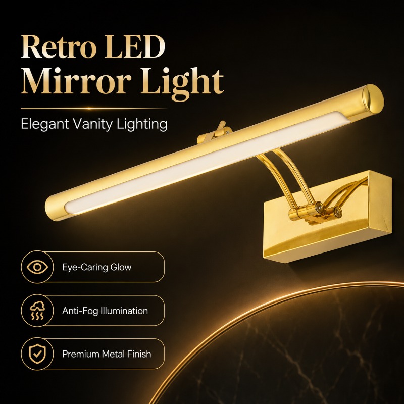 Lámpara de Pared LED Vintage d - Home Bathroom Cabinets reseña y precio