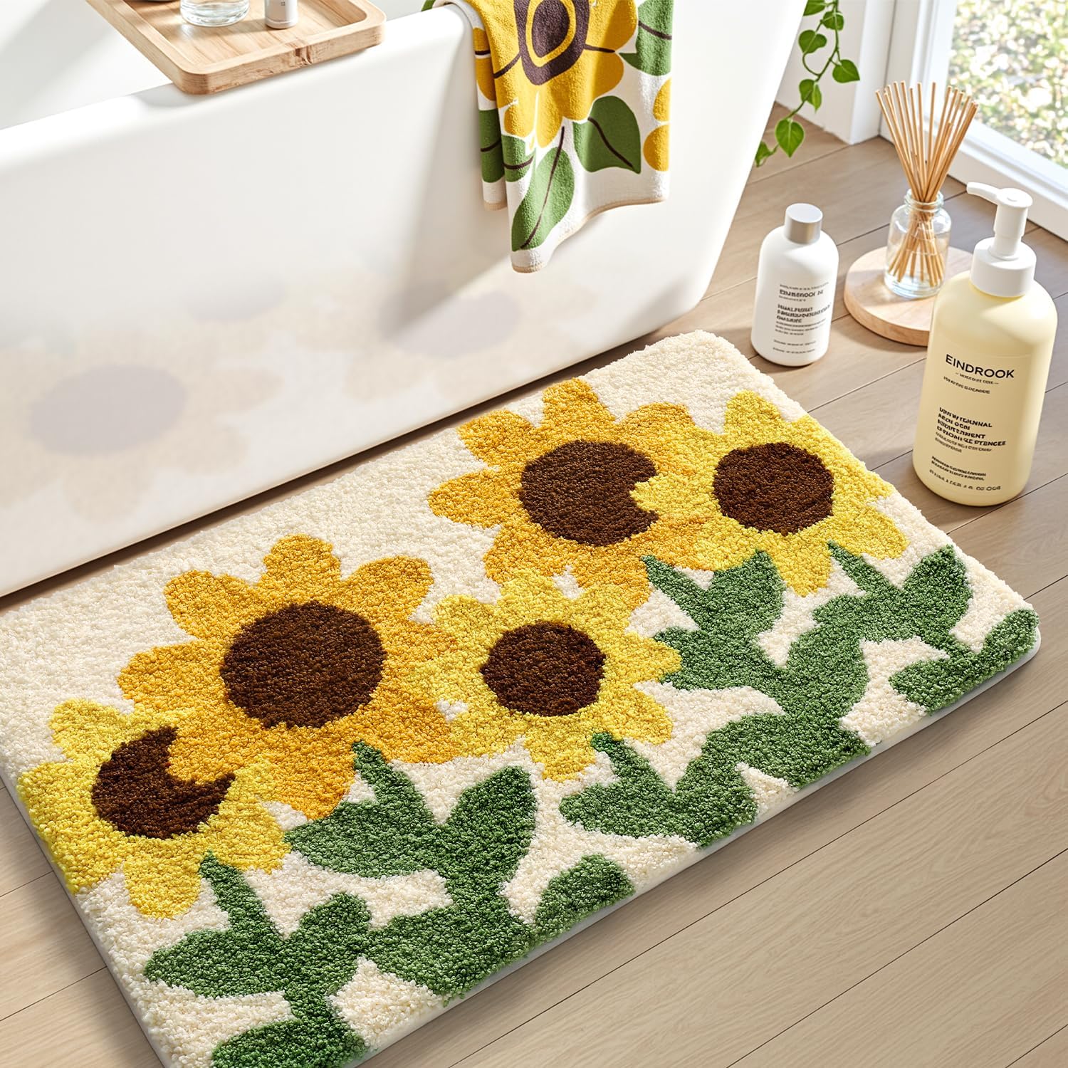 VIKAMA-alfombra moderna para b - Zara Home Bathroom Rug reseña y precio