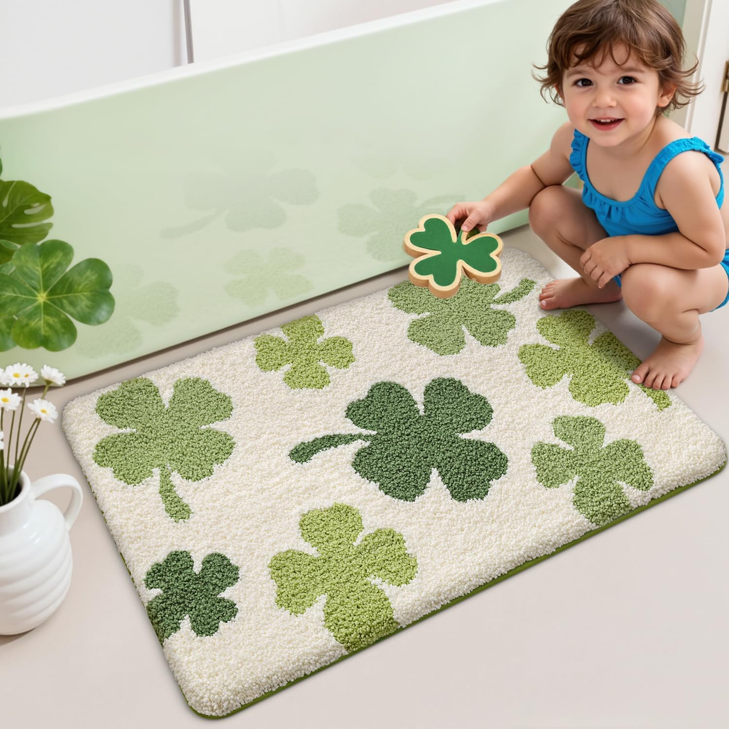 VIKAMA-alfombra moderna para b - Zara Home Bathroom Rug reseña y precio