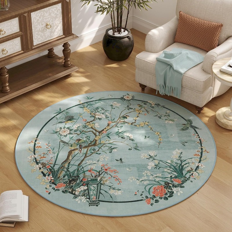 Alfombra redonda con estampado - Zara Home Bathroom Rug reseña y precio