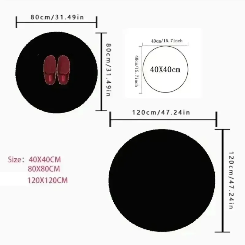 Alfombra redonda con estampado - Zara Home Bathroom Rug reseña y precio