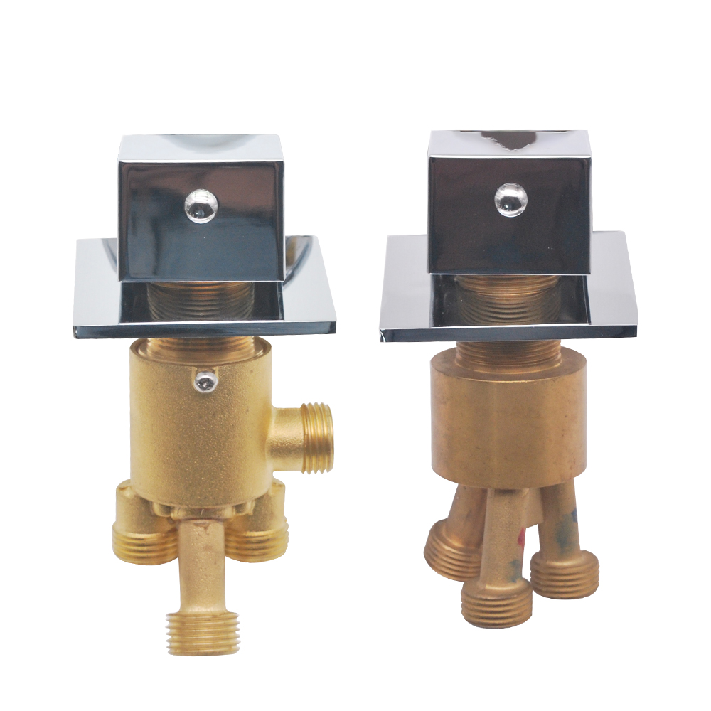Grifo cuadrado de 2 perillas p - Home Bathroom Faucets reseña y precio