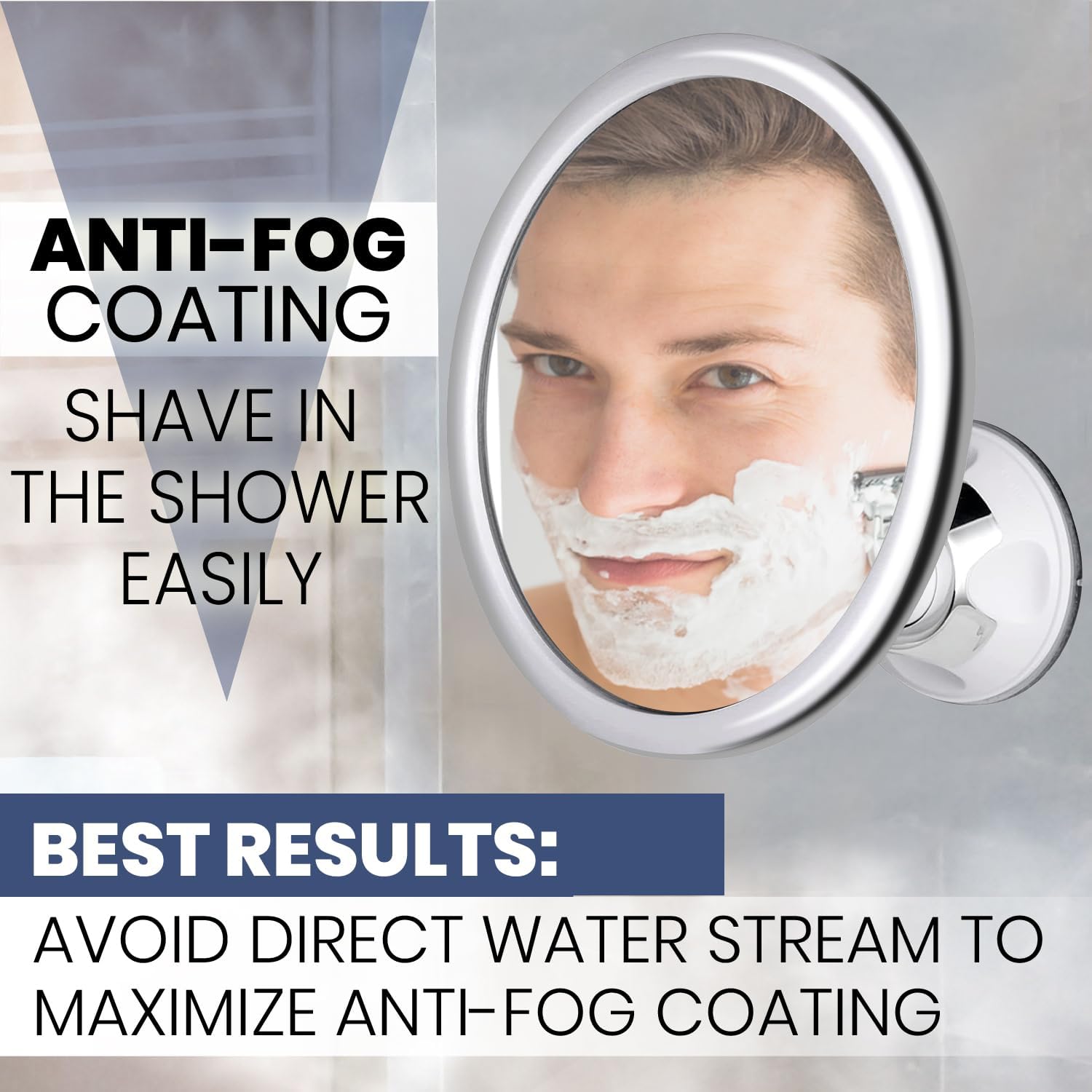 Espejo de Baño Antivaho para M - Shaving Mirror Suction reseña y precio