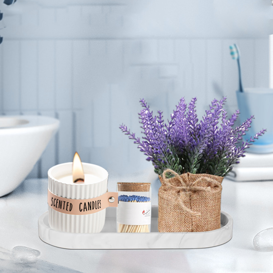 Bandeja de silicona para tocad - Home Essentials Bathroom Organizer reseña y precio