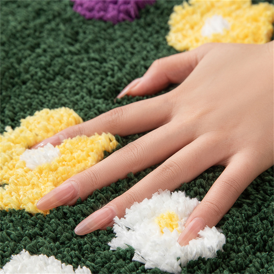 Alfombra de Baño con Diseño Fl - Zara Home Bathroom Rug reseña y precio