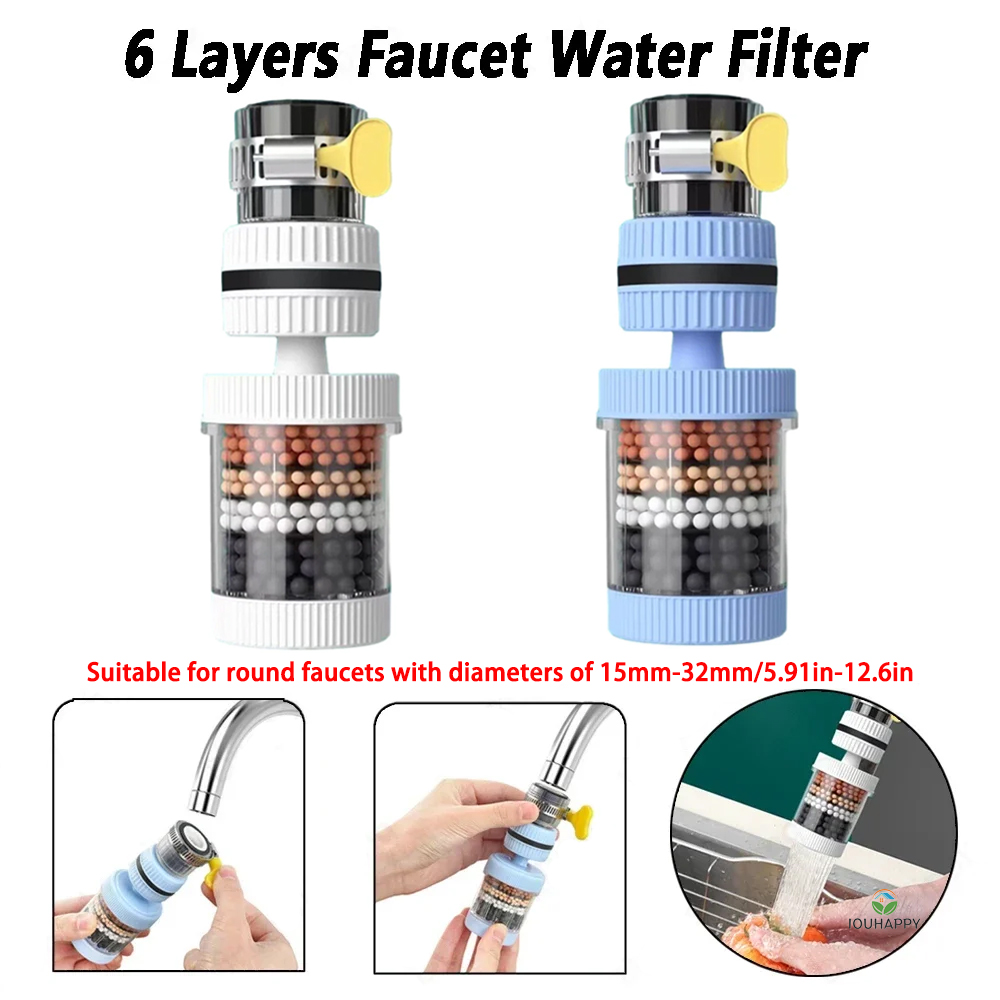 Filtro de agua para grifo de 6 - Home Bathroom Faucets reseña y precio